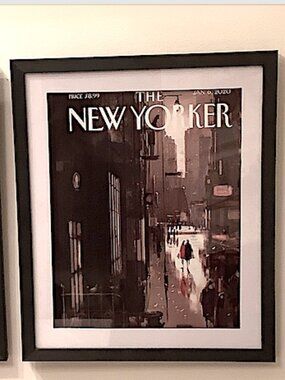 The New Yorker  framed magazine:  Jan. 6, 2020, "Twilight Avenue",  P. Campion